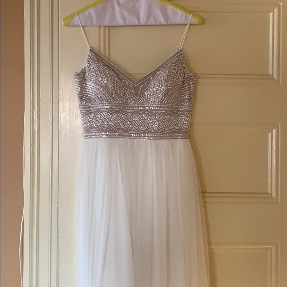 Adrianna Papell beaded gown; size 0